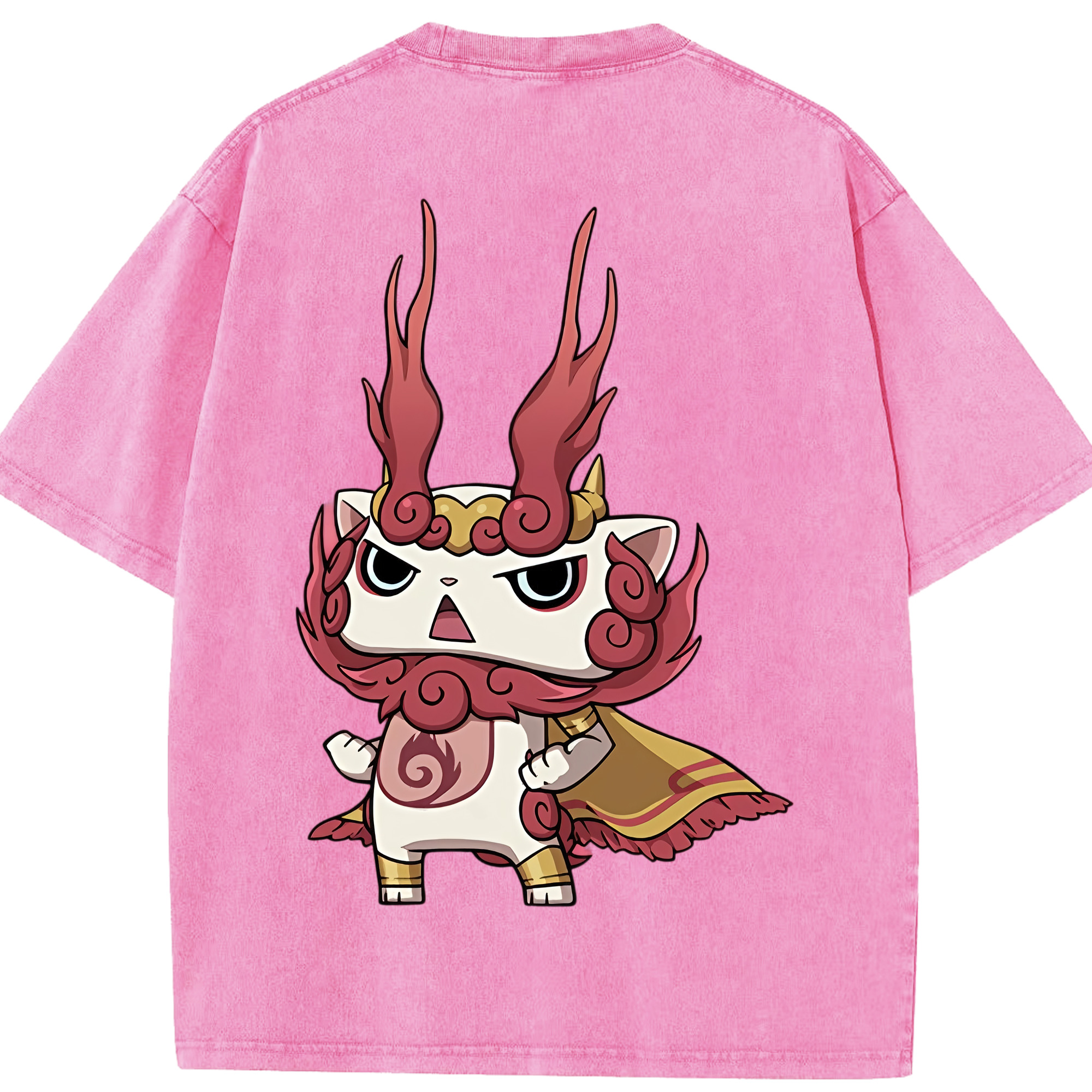 （画像用） 妖怪ウォッチ Yo-kai Watch 綿100% ヴィンテージ風 半袖Tシャツ（背面プリント）